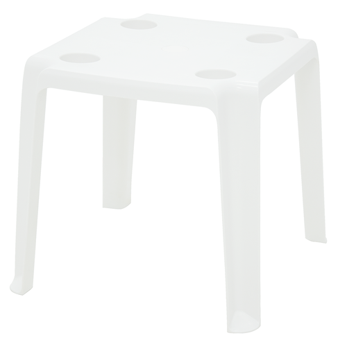 Mesa Plástica de Apoio Tramontina  Peruíbe 44cm x 44cm Branca - 92324/010