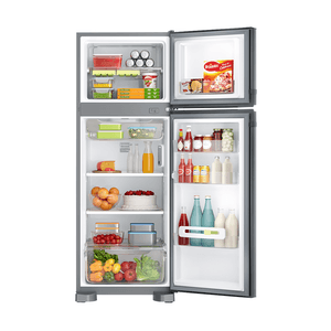 Geladeira / Refrigerador Consul Duplex, Frost Free, com Prateleiras Altura Flex, 340L, Evox - CRM39AK 220V