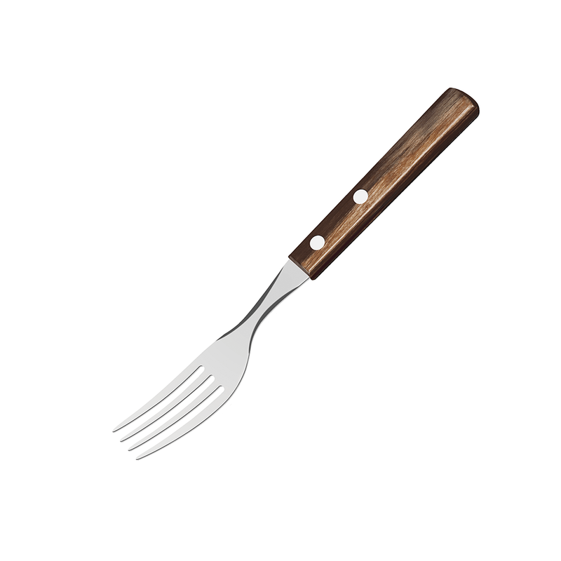 Conjunto De Garfos Para Churrasco Tramontina Em Aço Inox Com Cabo Castanho  Polywood 6 Peças 21198916