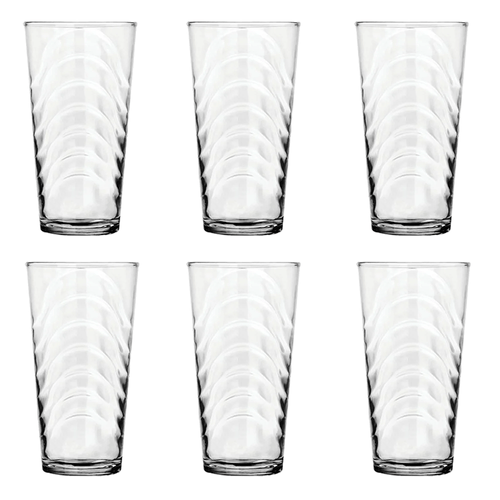 Conjunto de Copos Long Drink Nadir Orla 350ml, Vidro, 6 Peças - 2639