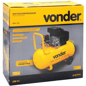 Motocompresssor de Ar Vonder MCV 25, 25 Litros, 127V - 6828025127