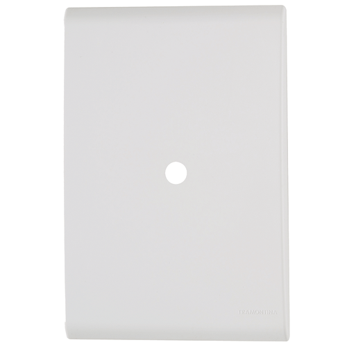 Placa com 1 Furo 9,5mm Tramontina Liz 4x2 Branca - 57106/002