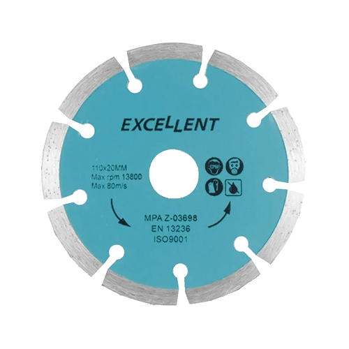 Disco Diamantado Segmentado Eda 110mm, Uso a Seco - 5LN