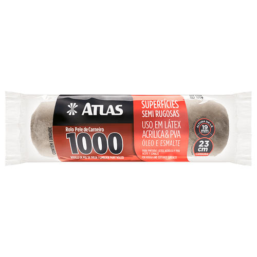 Rolo de Lã de Carneiro Atlas 23cm - 1000