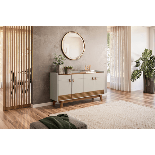 Buffet Linea Abruzzo, 4 Portas, Amêndoa / Off White - 810010064