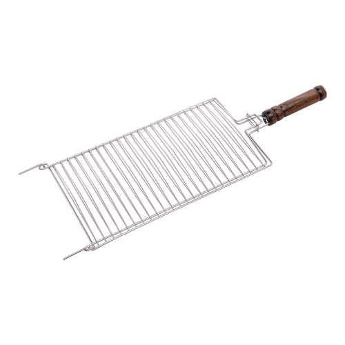 Grelha Inox Para Peixe 25x43cm Grilazer*Gr0073