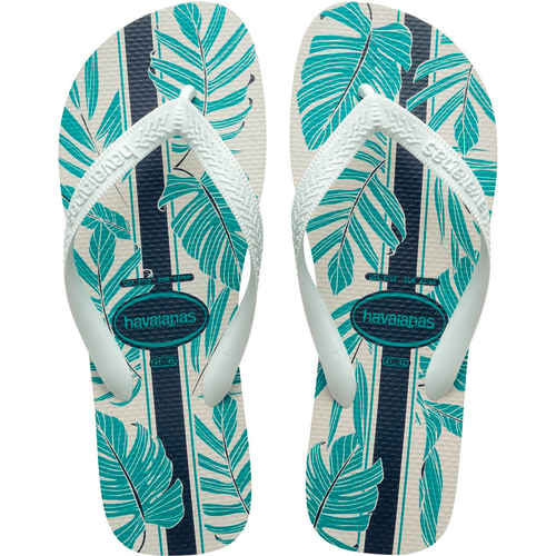 Chinelo Havaianas Aloha Branco / Azul Índigo 43/44