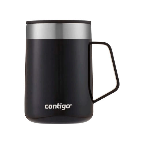 Caneca Térmica Contigo 414ml, em Aço Inox, com Tampa, Preta - 160320144597