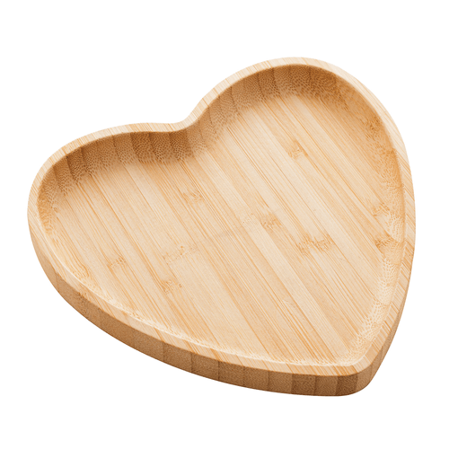 Bandeja de Bambu Lyor Heart 17cm x 16,50cm x 1,50cm - 1356