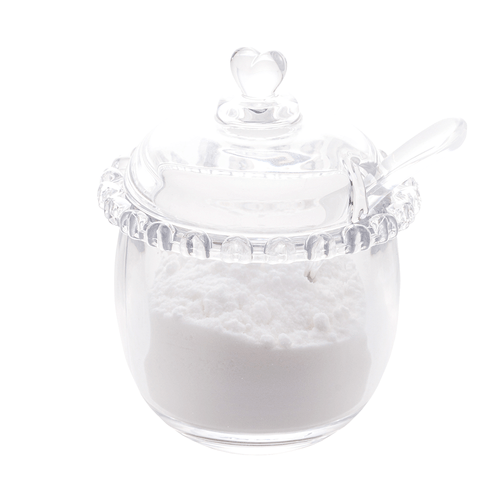 Açucareiro Lyor Coração 9,50cm x 12cm, de Cristal, com Tampa e Colher - 1754
