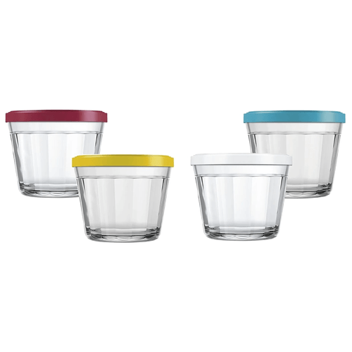 Tigela de Vidro Nadir Americano 150ml, com Tampa, Sortido - 4210