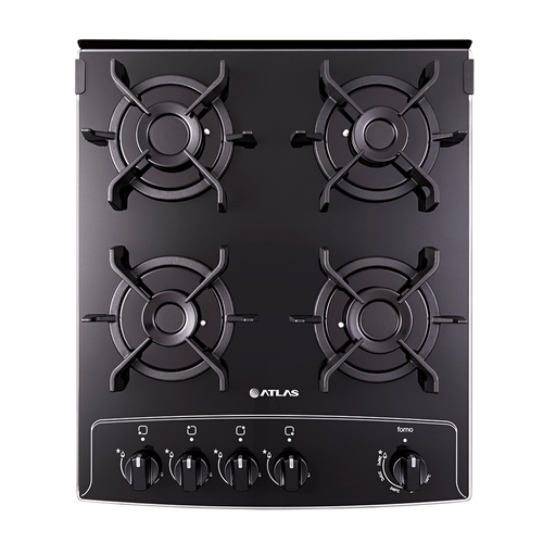 Fogão a Gás Atlas Agile Up Glass 4 Bocas, de Piso, Acendimento Automático, Inox - 300000886