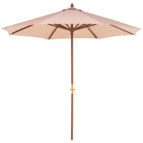 Ombrelone Tramontina Madeira, com Manivela, 2,7m, Bege - 14999/002