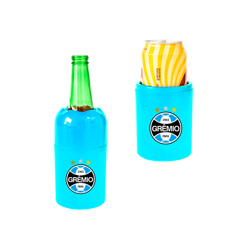 Porta Lata, Litrinho, Long Neck 500ml Térmico Brasfoot Grêmio, 3 em 1 - 2182