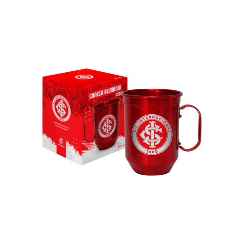 Caneca Brasfoot Inter 600ml, Alumínio - 11474