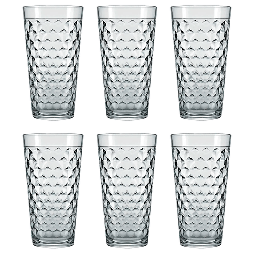 Conjunto de Copos Long Drink Nadir Marrocos 350ml, Vidro, 6 Peças - 2645