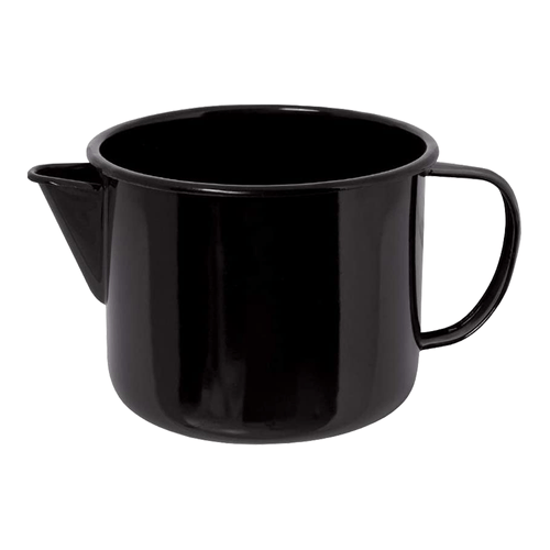 Caneca Ewel Preta 1L, Aço Esmaltado - 017/010