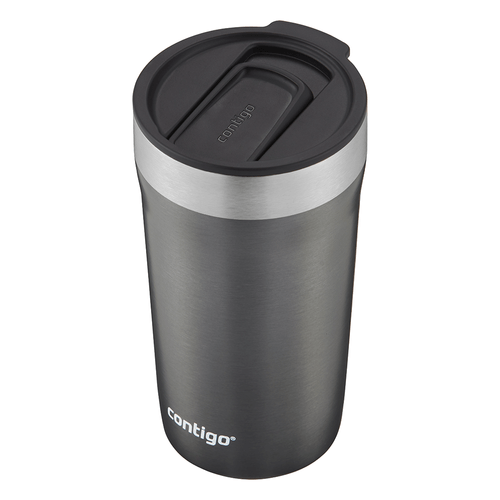 Caneca Térmica Contigo 473ml, em Aço Inox, com Tampa, Cinza - 58749