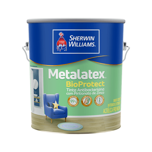Tinta Acrílica Premium Sherwin-Williams Metalatex Bioprotect Branco 16L