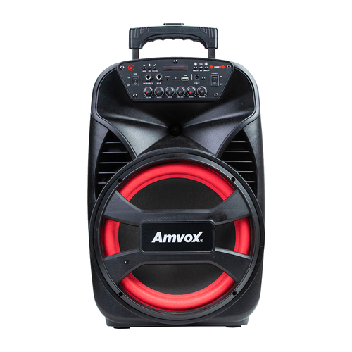 Caixa Amplificada Amvox Aca 480 Torre, 480w, Com Bluetooth, Usb E Rádio Fm