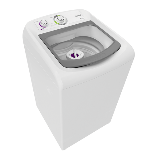 Lavadora de Roupas Consul 9Kg, Automática, 15 Programas de Lavagem, Branca - CWB09AB 110V