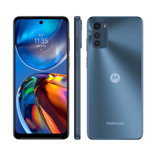 Smartphone Motorola Moto E32 64GB Grafite com Tela de 6,5" e Câmera Tripla de 16MP