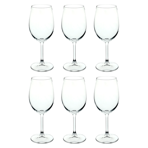 Conjunto de Taças para Vinho Bohemia Anna 450ml, em Cristal, 6 Peças - 58000