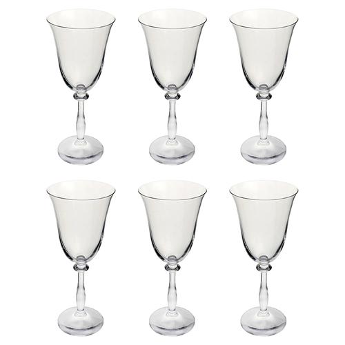 Conjunto de Taças para Vinho Bohemia Angela 250ml, em Cristal, 6 Peças - 55708