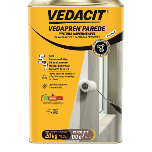 Vedapren Vedacit Impermeabilizante para Parede 20Kg