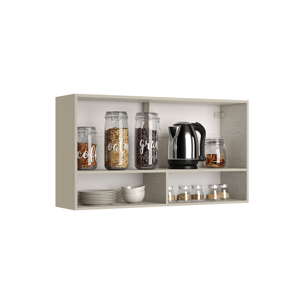 Conjunto Cozinha Modulada Completa THB Lovely 8 Peças - Noce/Bianco -  lojasbecker