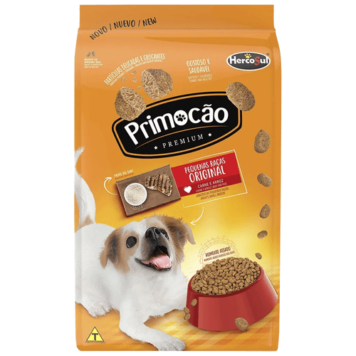 Ração Hercosul Primocão Premium, Original Carne e Arroz 10,1Kg