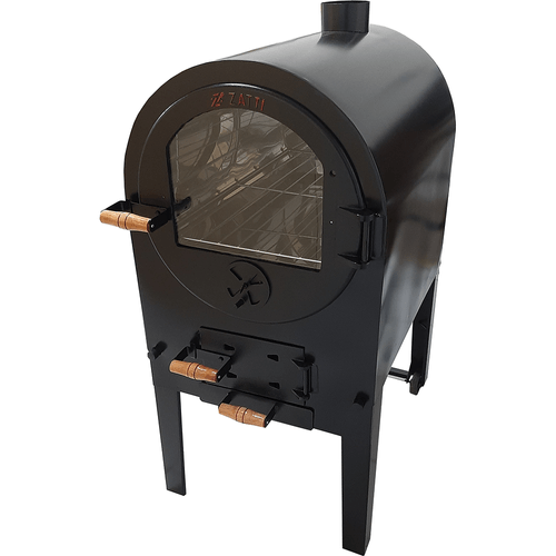 Forno A Lenha Zatti 80cm, Com Interior Em Inox - 5824