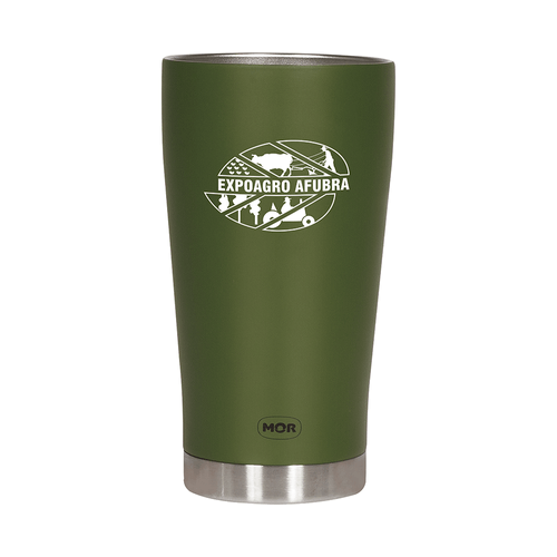 Copo Térmico Mor Expoagro 475ml, Sem Tampa, Verde - 3813