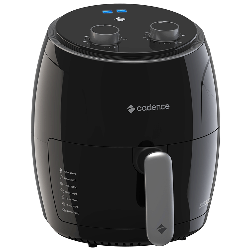 Fritadeira sem Óleo Cadence Super Cook Fryer, 3,8L, 1300W, Preta - FRT410  220V - Lojas Afubra