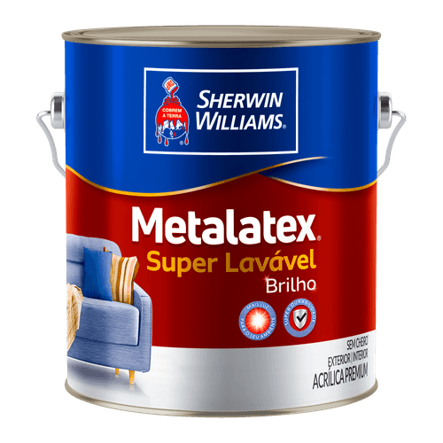 Tinta Acrílica Premium Sherwin-Williams Metalatex Semi Brilho Pérola 3,6L - 8202301