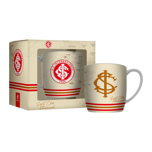 Caneca Urban Brasfoot Inter 300ml, Porcelana - 12807