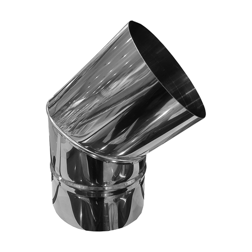 Cano Curvo Inox Zatti 45° Com Diâmetro De 15cm - 006002