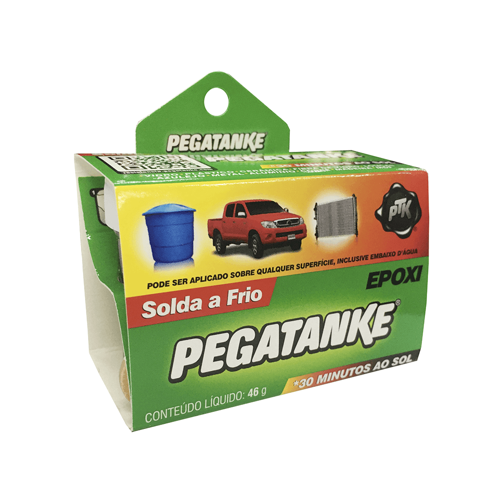 Cola Epóxi Pegatanke Solda A Frio Preto - Lojas Afubra