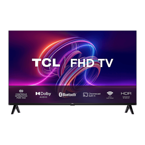 Android Tv Tcl Led 32", Fhd, 2 Hdmi, 1 Usb, Wi-Fi, Controle Remoto Com Comando De Voz E Google Assistant - 32s5400af