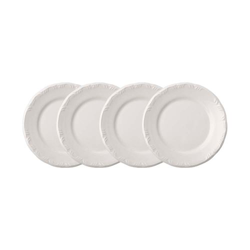 Conjunto de 4 Pratos Rasos 26cm Schmidt Pomerode, Porcelana - 114/0000