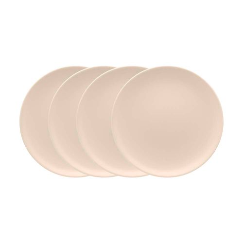 Conjunto de 4 Pratos Rasos 26cm Oxford Unni Merengue, Cerâmica