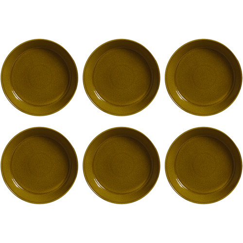 Conjunto De 6 Pratos Fundos 19,50cm Porto Brasil Neo Âmbar, Cerâmica