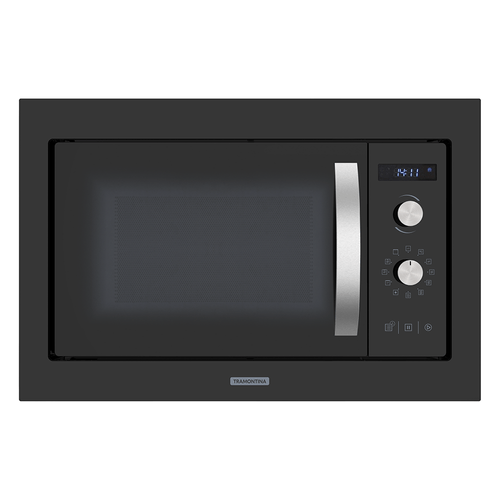 Micro-Ondas de Embutir Tramontina Glass Cook 60, 25L, em Aço Inox, Preto  - 94880/008 220V