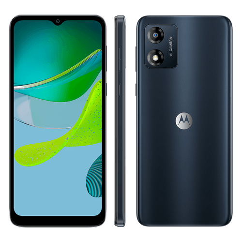 Smartphone Motorola Moto E13 64GB Grafite com Tela de 6,5" e Câmera de 13MP
