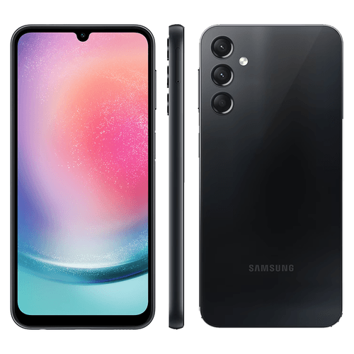 Smartphone Samsung Galaxy A24 128GB Prata com Tela de 6,5" e Câmera Tripla de 50MP