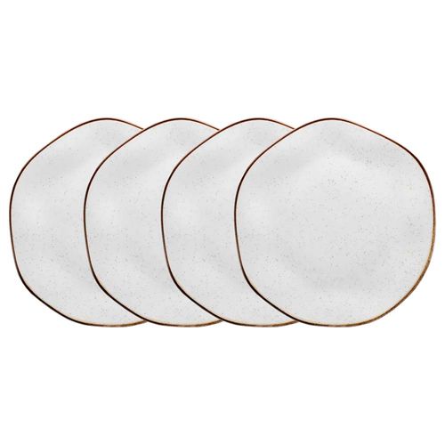 Conjunto de 4 Pratos Rasos 27,5cm Oxford Ryo Maresia, Porcelana