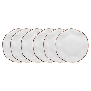 Conjunto de 6 Pratos Rasos 27,5cm Oxford Ryo Maresia, Porcelana - Rb02/9515