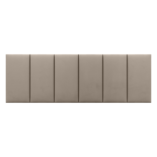 Painel Cabeceira Queen Estofada D'Soll Modulada 6 Peças - Bege
