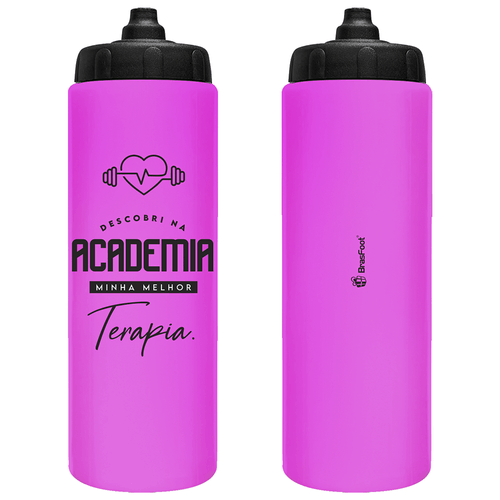 Squeeze Brasfoot Trooper Academia Melhor Terapia 950ml Rosa - 13126