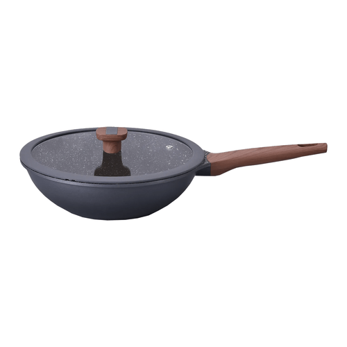 Panela Wok Mta Titanium 30cm, 5,3 Litros, Alumínio, Preta - 8474